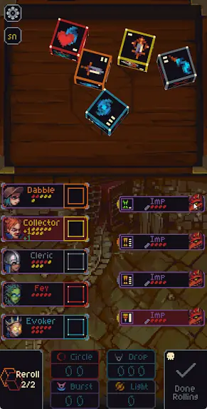 Schermata di gioco di Slice & Dice